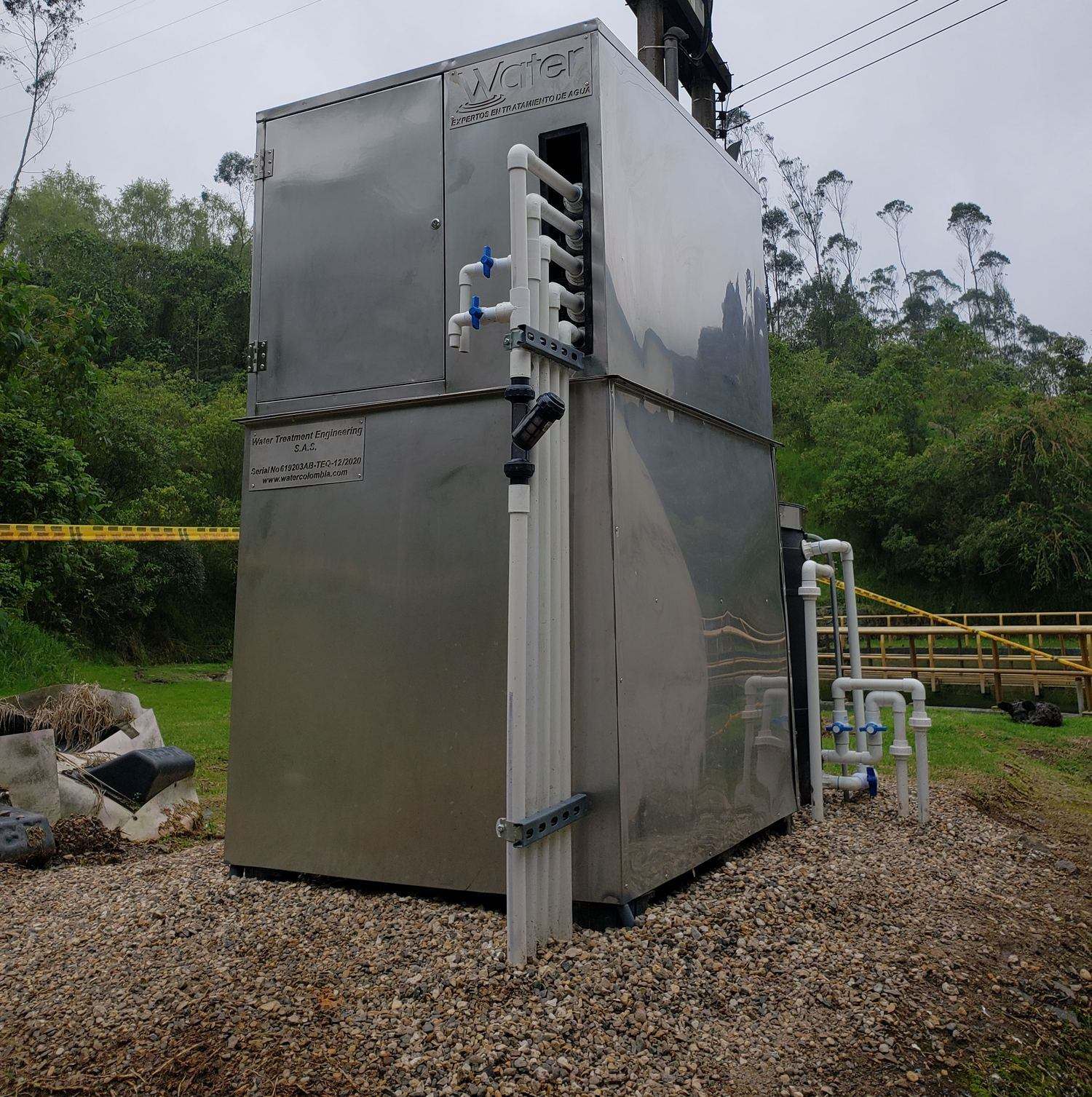 Planta MBR en acero inoxidable